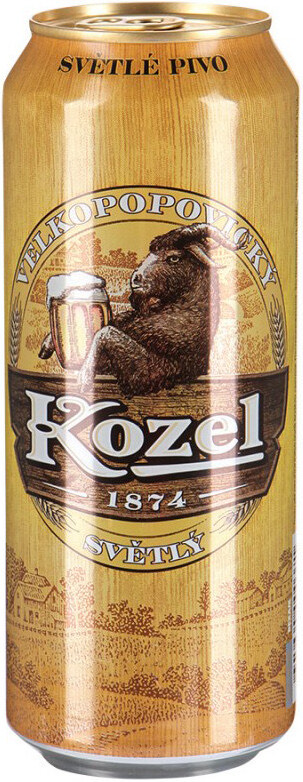 Пиво "Велкопоповицкий Козел" Светлое, в жестяной банке, 0.45 л